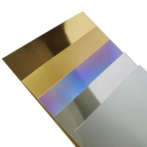 Блестящая металлизированная бумага металлик Картон Металлический картон для печати и упаковки