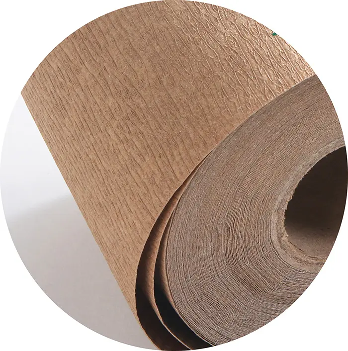 Gecoat Vci Papier Kraft Papier, Pe Voor Automatische Verpakkingsmachine, vci Papier Gerimpelde Gerimpelde Anti Roest Crêpe Pe Tape Goede Virgin