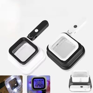 Lente d'<span class=keywords><strong>Ingrandimento</strong></span> Pieghevole 10/15/20X con Luce LED UV, Lente Portatile Illuminata <span class=keywords><strong>per</strong></span> Giornali, <span class=keywords><strong>Occhiali</strong></span> Ingrandenti Utili - Product Image 1