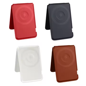 2025 pliable 3in 1 chargeur de télé<span class=keywords><strong>phone</strong></span> portable sans fil 15W charge rapide sans fil portefeuille en cuir support pour télé<span class=keywords><strong>phone</strong></span> Iwatch - Product Image 2