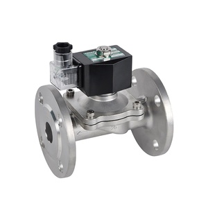 COVNA 2W-F DN150 6 pouces 24V Électrovanne à diaphragme normalement fermée en acier inoxydable à bride pour gaz et - Product Image 5