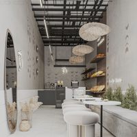 Accessoires de décoration intérieure personnalisés pour café, kiosque à café, comptoir de bar simple et haut de gamme, comptoirs pour café