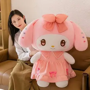 Kawaii Anime Peluches Melody Cartoon Plushies Figure Stuffed Animal Toys Bunny Kuromi Dolls Home Decor