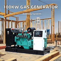 Générateur à gaz de type ouvert de haute qualité 100KW chinois, refroidi par eau, avec démarrage à distance automatique et turbocompression, certifié CE