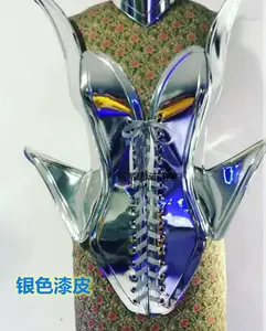 ชุดงานปาร์ตี้วันเกิดเร้าร้อน ชุดเลเซอร์สแปนเด็กซ์/ไนลอน ชุดแสดงบนเวที ชุดไนต์คลับ ดีเจ นักร้อง โกโกแดนซ์ สำหรับผู้ใหญ่ ผู้หญิง เทศกาล - Product Image 6