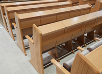 Banc d'église antique en chêne massif de haute qualité personnalisé CH-B195, chaise d'église israélienne, mobilier pour synagogues