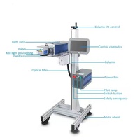 Machine de codage laser CO2 haute vitesse en ligne pour la date de production et le numéro de lot automatique des produits laitiers et des boissons Imprimante graveuse laser CO2