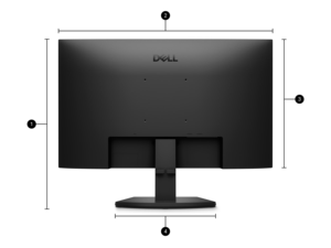 เดลล์ SE2426H จอภาพ FHD ขนาด 24 นิ้ว 300 cd/m² จอภาพ LCD แบบ LED-backlit ปราศจากสารเมอร์คิวรี 13.3 กิโลวัตต์ชั่วโมง/1000 ชม. - Product Image 3