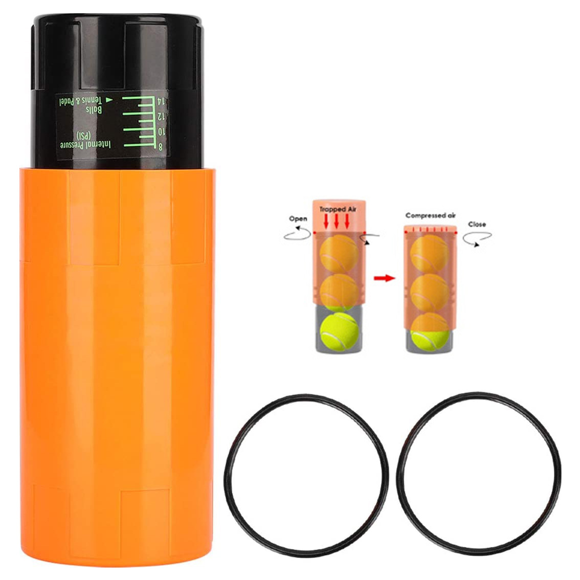 Заводская оптовая продажа, высокое качество, контейнер для хранения, давление для теннисных мячей