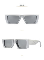 Lunettes de soleil vintage tendance en gros avec logo personnalisé, lunettes de soleil carrées cool pour femmes et hommes