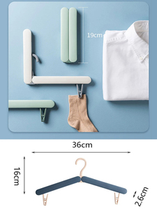 Clothes <b>Hooks</b> and Hangers Foldable Clothes Hanger Household Portable Drying Rack for Outdoor Travel Home - Product Image 6