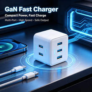 แท่นชาร์จอเนกประสงค์สำหรับหลายอุปกรณ์  ฮับชาร์จ USB สำหรับโทรศัพท์ หูฟัง นาฬิกาอัจฉริยะ - Product Image 1