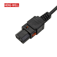 Câble d'alimentation IEC 320 C13 C14 C19 C20 C21 250V bleu/rouge/noir, cordon d'extension verrouillable pour connexion PDU, pour rack de serveur de centre de données