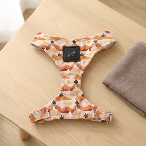 Fashion Premium Cotton Luxury Comfortable Cat Harness <b>Dog</b> Harness Cute Pattern Adjustable Buckle Small Breed Fashion Style OEM - Product Image 1