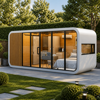 Maison conteneur 1 chambre, cuisine et salle de bain, maison préfabriquée 20m2, petites maisons modernes préfabriquées