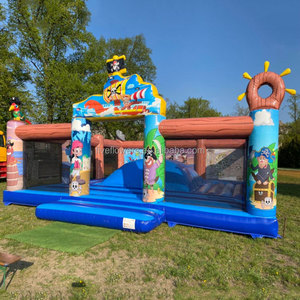 Castello Gonfiabile a Tema <span class=keywords><strong>Pirata</strong></span> per Grandi Feste, Sala Giochi Gonfiabile 16x17 - Product Image 1