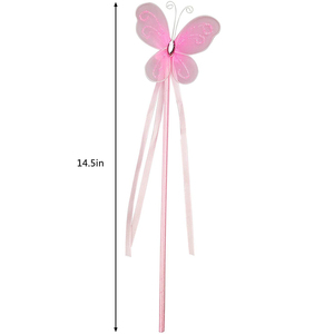 Papillon fée baguette magique princesse baguette <span class=keywords><strong>pour</strong></span> filles habiller Halloween Costume spectacles <span class=keywords><strong>de</strong></span> <span class=keywords><strong>magie</strong></span> et fête <span class=keywords><strong>de</strong></span> Cosplay - Product Image 2