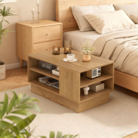Table basse multifonctionnelle en bois écologique moderne pour salon, meuble de maison, table transformable à hauteur réduite pour bureau/d'étude