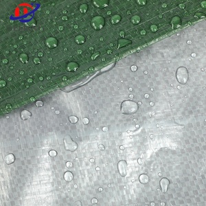 Bâche en plastique imperméable personnalisée 150g 4*5m verte argentée en PE pour tente de <span class=keywords><strong>camping</strong></span> extérieure, auvent, couverture de <span class=keywords><strong>piscine</strong></span> - Product Image 6