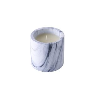 Conception personnalisée En Gros Marbleing Ciment Pot Pot de Bougie Parfum De <span class=keywords><strong>Citronnelle</strong></span> - Product Image 1