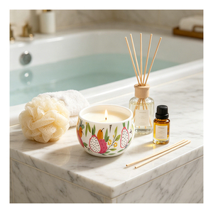 Vela de Cera de Abeja Blanca en Envase de Lata Premium, Aroma Natural, Decoración para el Hogar, Bienestar, Boutique, Colección de Temporada - Product Image 2