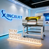 Nueva Impresora de Etiquetas Automática de Doble Cara XINCAIJET de 30CM con Cabezal de Impresión UV LED DTF, Formato A3/A4, Rollo a Rollo, 1 Año de Garantía