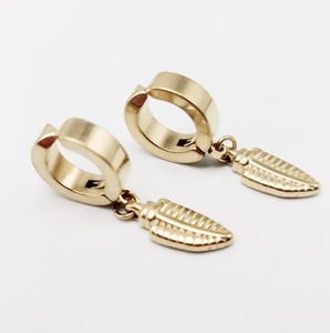 Boucles <span class=keywords><strong>d</strong></span>'oreilles coréennes en acier inoxydable feuilles boucles <span class=keywords><strong>d</strong></span>'oreilles clip sans piercing pour hommes - Product Image 6
