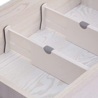 Séparateurs de tiroirs extensibles en plastique réglables pour chambre à coucher