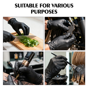 Ambition - Caja de 60 Guantes Desechables de Nitrilo Negros <span class=keywords><strong>para</strong></span> Tatuadores, Accesorio <span class=keywords><strong>para</strong></span> Arte Corporal - Product Image 6