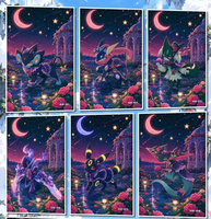 YS Fantasy Parallel World Adventure Collection Art Print Kertas Warna Tema Dunia Alien Karakter Elf Papan Seni Akrilik Hobi Penggemar