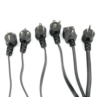 Cordon d'alimentation noir CUL NEMA 5-15P à angle droit C13 de 1.2m 3X18AWG