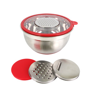 Aço inoxidável Saladeira Set Tigela De Mistura Cozinha Baking Egg-beating Cooking Salad Basin Partido Tamanho Grande - Product Image 6