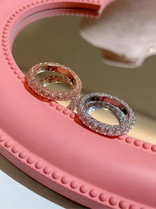 Очаровательность, изящные 925, серебро, розовые бриллиантовые ювелирные изделия, роскошные свадебные кольца 5A 8A с цирконом, сердце, вечность, набор для женщин - Product Image 5