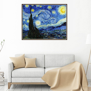 Kit per Pittura Diamante 5D Fai-da-Te di <span class=keywords><strong>Van</strong></span> <span class=keywords><strong>Gogh</strong></span>, Decorazione Casa, Consegna Rapida, Piccolo Ordine Minimo, Arte Diamante Stampata su Plastica - Product Image 3