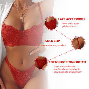 Fabricantes Venta al por mayor Sexy Sujetador ultrafino Bordado Encaje y amarillo Disfraces sexy Lencería erótica - Product Image 2