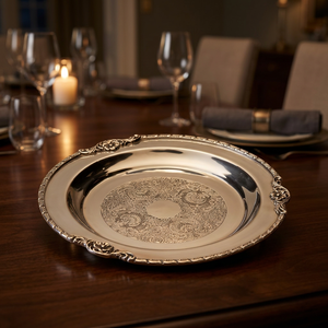 Plateau de service en fer le plus vendu Meilleur pour la décoration de mariage Plateaux en fer naturel Looks de luxe pour hôtels maisons restaurant au prix de gros - Product Image 4