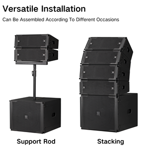 Chất lượng cao kép 6.5 inch thụ động dòng mảng loa phù hợp với thiết bị âm thanh/Bộ khuếch đại/loa - Product Image 6