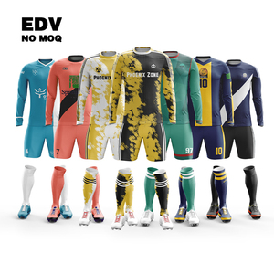 Maillot de football personnalisé pour hommes et enfants, anti-plis, en polyester, uniforme de football en gros - Product Image 6