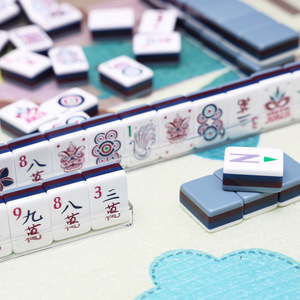 Custom Luxury Grey Mahjong Tile American <strong>Majong</strong> <strong>Set</strong> 160 4 Layer Acrylic Engraved UV Eco-Friendly Durable OMM Travel Game Gift - Product Image 6