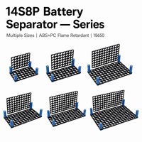 Support de fixation pour cellules de batterie 18650 personnalisé 14S8P, en ABS+PC ignifuge, moulé par injection, accessoire de pack, certifié ISO9001
