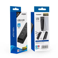Adaptador de 4 Puertos Tipo-C USB 2.0 Personalizado de Fábrica, Otros Accesorios para Juegos, Hub USB2.0 de Carga para Consola PS5