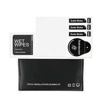 Kit d'outils de nettoyage pour protecteur d'écran, nettoyant sec et humide, absorbeur de poussière, outil d'installation pour protecteur d'écran en verre de téléphone