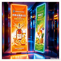 Affiche publicitaire EL avec kit support X, changement d'affiche facile. pour les lancements de nouvelles boissons, les promotions sur les plats et les offres spéciales saisonnières.