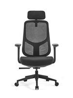 JOHOOFURNITURE Chaise de bureau en maille avec appui-tête, couleur personnalisable, pour bureau à domicile, salon, ergonomique, moderne, robuste et confortable