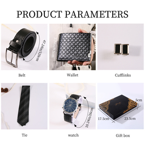 Set Regalo Personalizzato con Logo Stampato: Portafoglio, Cravatta e Orologio al Quarzo per la Festa del Papà, Festa dell'Uomo, Regalo per Fidanzato - Product Image 3