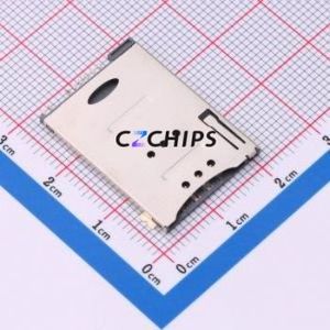 SIM103-TZ8P SIM Card Connector SMD Connector Self-Return Type Mini SIM Card Card Holder With Card Detection - Product Image 1