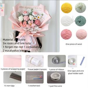 घर के सजावट के लिए चरण-दर-चरण ट्यूटोरियल के साथ शुरुआती हस्तनिर्मित छुट्टियों के लिए पूर्ण क्रोकेट सेट - Product Image 5