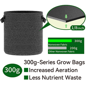 Brand New Upgraded Grow Bags Multiple Sizes Highly Tear Resistant <strong>Mushroom</strong> Grow Pots Plant Grow Bags Grow Bags for Plants