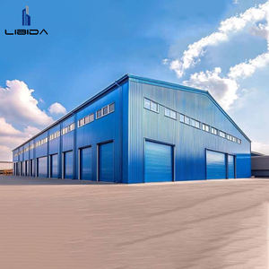 防火钢结构车间建筑夹芯板墙可定制预制工厂 - Product Image 1