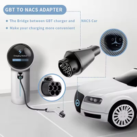 Adaptateur de charge AC EV GB T vers NACS pour véhicules électriques Ford et GM, compatible avec les stations publiques chinoises, IP65, portable pour l'extérieur et les voyages